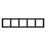 VLS100508 Рамка пластиковая VOLTUM S70 на 5 постов, (черный матовый) (ТМ Maytoni)