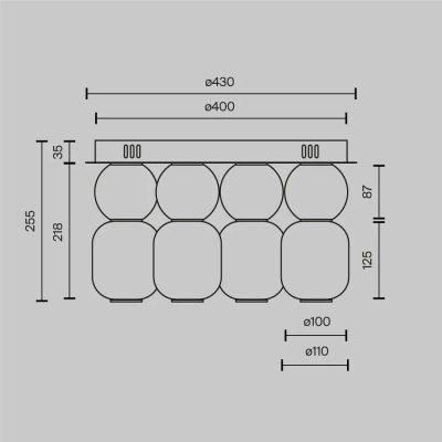Потолочный светильник Капля / Drop 3000К 60Вт, MOD273CL-L60G3K. TM Maytoni