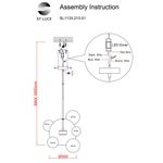 SL1133.213.01 Светильник подвесной ST-Luce Латунь/Прозрачный LED 1*14W 3000K