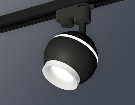 Комплект трекового светильника XT1102071 SBK/FR черный песок/белый матовый MR16 GU5.3 LED 3W 4200K (A2521, C1102, N7165)