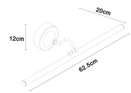 Подсветка для картин Arte Lamp SOL A7912AP-1BK, 1хLED