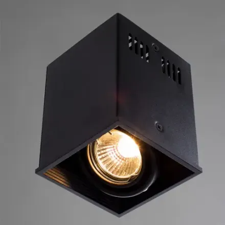 Точечный накладной светильник Arte Lamp CARDANI PICCOLO A5942PL-1BK, 1хGU10