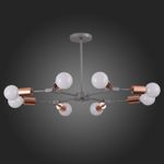 SLE106403-08 Люстра подвесная Серый, Розовое золото E27 8*60W