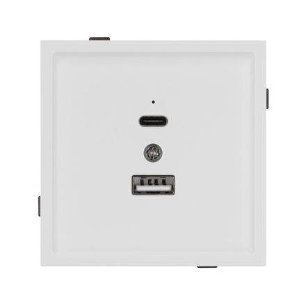 Механизм USB розетки SCT-TENDO-MUAC-SFPL-WH (5V, 3A, QC3) (Arlight, -)