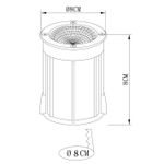 Тротуарный светильник Arte Lamp PIAZZA A6205IN-1SS, 1хLED