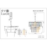 SLE1123-303-07 Люстра подвесная Латунь/Золотистый, Прозрачный E14 7*40W