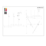 SL1596.423.22 Светильник подвесной ST-Luce Золотистый, Черный/Белый LED 22*3W 3000K