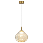 5097/4L PENDANT ODL25 363 античн.бронза/янтарный/металл/стекло Подвес LED 4W 4000K 388Лм VASO