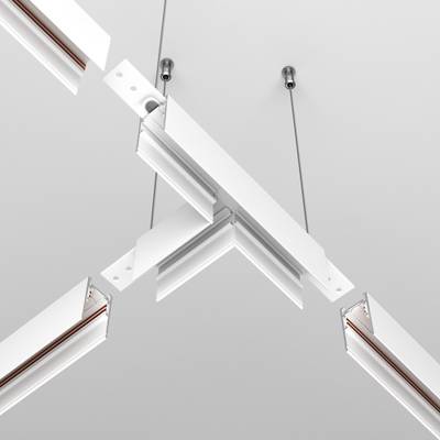 Коннектор Т-образный Exility накладной белый, TRA034CT-41W. TM Maytoni