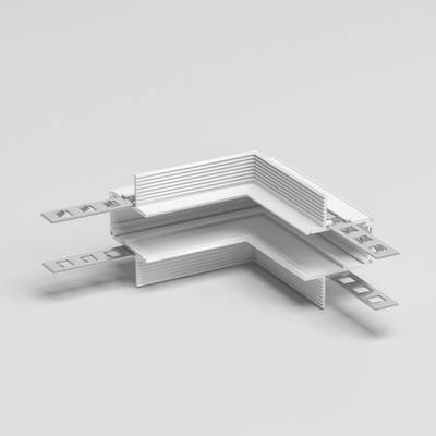 Slim Magnetic Коннектор угловой внутренний для встраиваемого шинопровода под ГКЛ 9,5мм белый 85213/00