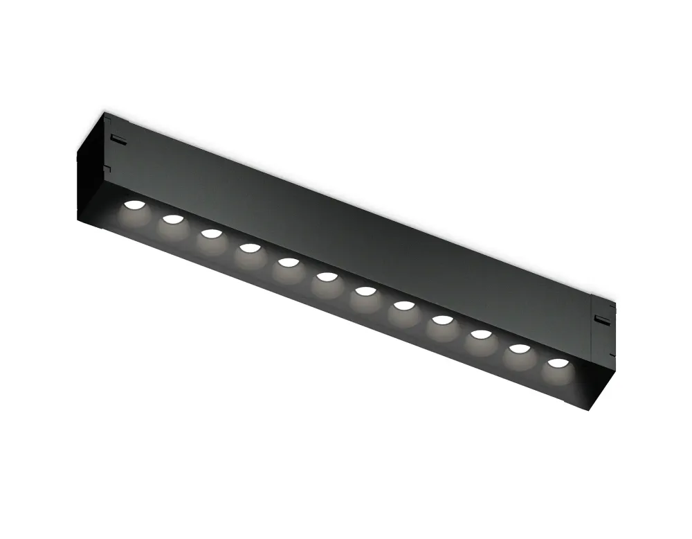 Светильник светодиодный трековый для шинопровода Magnetic GL1720 BK черный IP20 12W 4200K 220V 24° 232*25*42 (Без ПДУ) Светильник светодиодный трековый для шинопровода Magnetic GL1720 BK черный IP20 12W 4200K 220V 24° 232*25*42 (Без ПДУ)