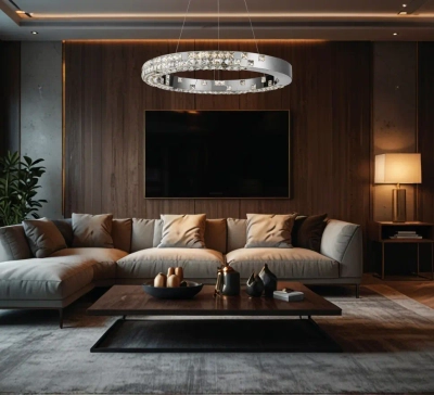 Люстра подвесная Elegance Chrome FL1148-8P, LED