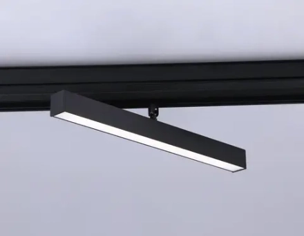 Светильник светодиодный трековый для шинопровода Magnetic GL4201 BK черный IP20 12W 4200K 48V 605*22*45
