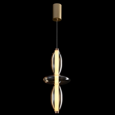 Светильник подвесной Crystal Lux QUASAR SP14W LED AMBER 3790/214