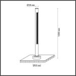 7036/16GL NATURE ODL25 715 черный/металл/акрил Уличный светильник IP65 LED 16W 3000K AC90-265V PIFA