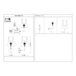 SLE105901-01 Светильник настенный Никель/Белый E14 1*40W