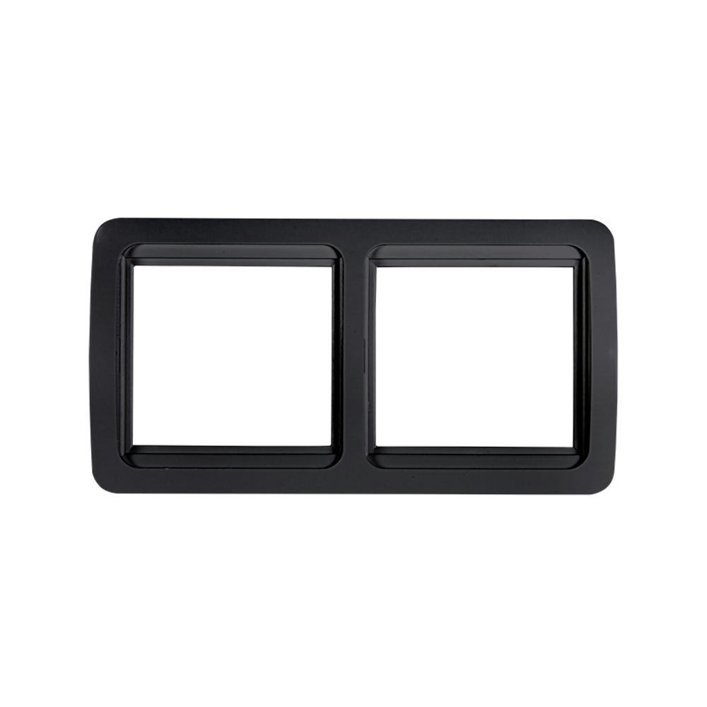 Рамка 2-м горизонтальная CLASSICO 2302HB черн. IN HOME 4690612061139