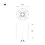 Светильник SP-FOCUS-R86-10W Day4000 (WH, 36 deg, 230V) (Arlight, IP54 Металл, 5 лет)
