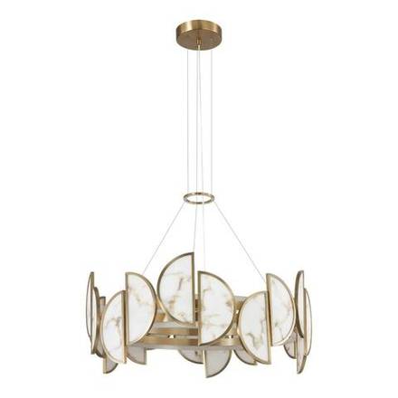 5447/40L L-VISION ODL_EX25 085 Люстра бронзовый/металл/акрил/искусственный алебастр IP20 LED 40W 3000K 220V TOSCANA