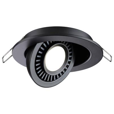358816 SPOT NT21 278 черный Светильник встраиваемый светодиодный IP20 LED 9W 770Лм 4000K 220V GESSO