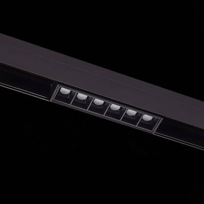 ST361.436.06 Магнитный трековый светильник Черный LED 1*6W 3000K 532Lm Ra&gt;80 36° IP20 L115xW22xH44 48V