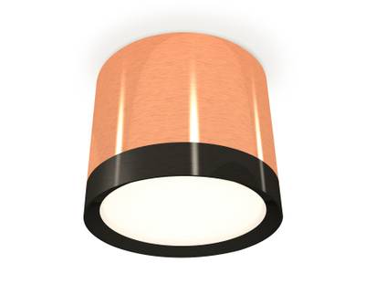 Комплект накладного светильника XS8122001 PPG/PBK золото розовое полированное/черный полированный GX53 (C8122, N8113)