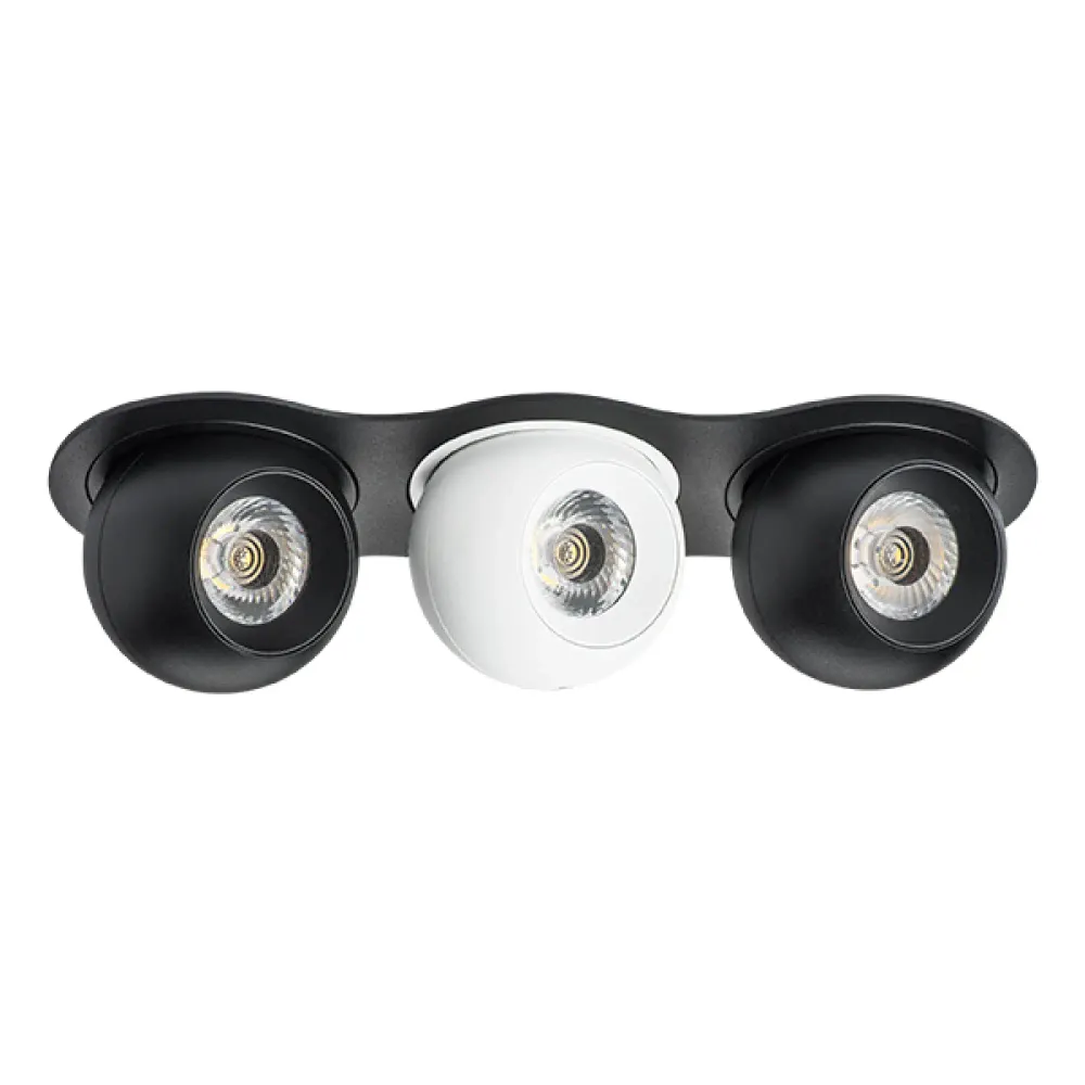 i637726272 Светильник INTERO LED 9W*3 850LM*3 24G ЧЕРНЫЙ/БЕЛЫЙ 3000K (217637+217072+217062+217072)