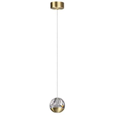 5101/5L L-VISION ODL25 под латунь/прозрачный/акрил Подвес "2 в 1" LED 5W 4000K 300Лм SONO