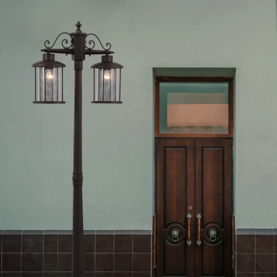 SL080.425.02 Светильник уличный наземный ST-Luce Темный кофе/Прозрачный, Темный кофе E27 2*100W
