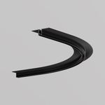 Коннектор радиусный D600 встраиваемый под ГКЛ 9,5мм Levity черный, TRA184-R600-12B. TM Maytoni