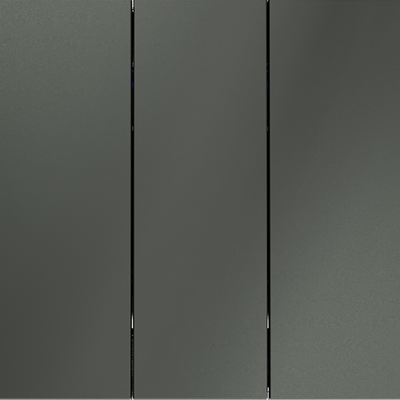 VLS030106 Выключатель встраиваемый VOLTUM S70 трехклавишный 10А, (титан) (ТМ Maytoni)