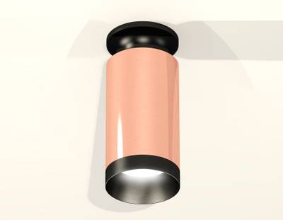 Комплект накладного светильника XS6326100 PPG/PBK золото розовое полированное/черный полированный MR16 GU5.3 (N6902, C6326, N6131)