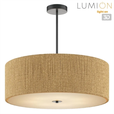 8286/7 ECO LN26 321 черный/коричневый, металл/веревка/стекло Люстра потолочная Е14 7*40W 220V SILVANA