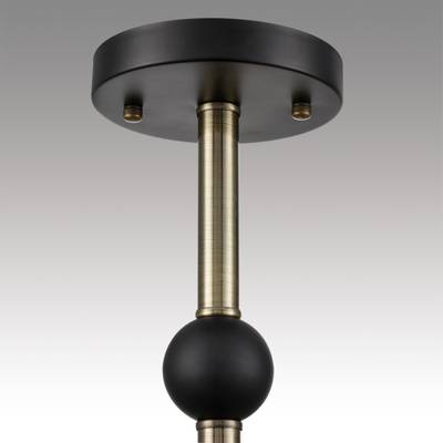 8191/9C COUNTY LN25 253 черный/античная бронза/черный металл Люстра потолочная Е27 9*60W 220V ABRIS