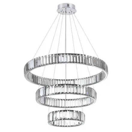 4930/88L L-VISION ODL24 593 хром/прозрачный металл/хрусталь Люстра LED 88W 4000K 10200Лм VEKIA