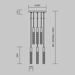 Подвесной светильник Selemo 3000К 17Вт MOD328PL-L18BS3K. TM Maytoni