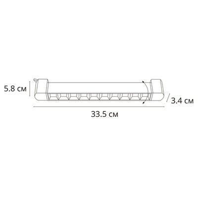 Трековый светильник Arte Lamp FLASH A4575PL-1BK, 1хLED