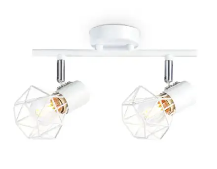 Накладной светильник TR8628/2 WH/CH белый/хром E27*2 max 40W 260*91*175