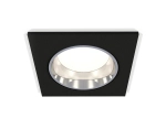 Комплект встраиваемого светильника XC6521003 SBK/PSL черный песок/серебро полированное MR16 GU5.3 (C6521, N6112)