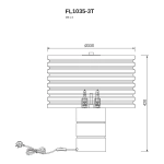Настольная лампа Encanto FL1035-3T, G9х3