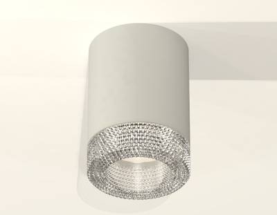 Комплект накладного светильника с композитным хрусталем XS7423001 SGR/CL серый песок/прозрачный MR16 GU5.3 (C7423, N7191)