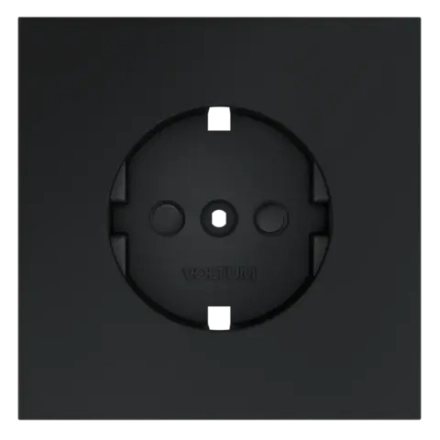 VLS000707 Накладка для розетки с заземлением и защитными шторками, S70 (графит). (ТМ Maytoni)