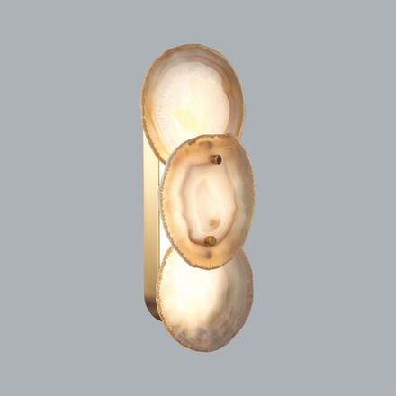 7065/10WL L-VISION ODL25 351 Настенный светильник бронзовый/металл/акрил/агат IP20 LED 10W 3000K 220V AGATE