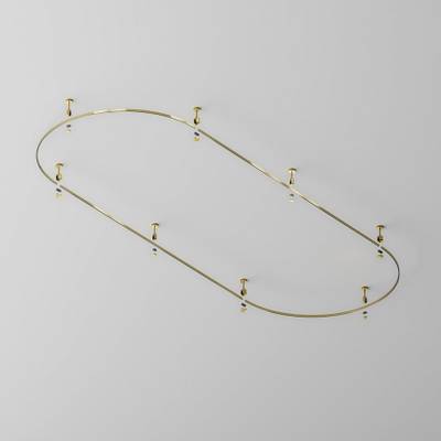 Шинопровод круглый из полукругов 1200мм Flarity латунь, TRX154-2SR-D1200-BS. TM Maytoni