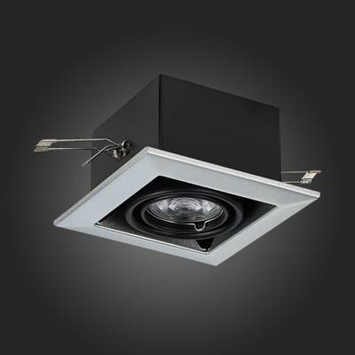 ST250.148.01 Св-к встр. Черный GU10 1*50W  L126xW126xH70 220V Без ламп