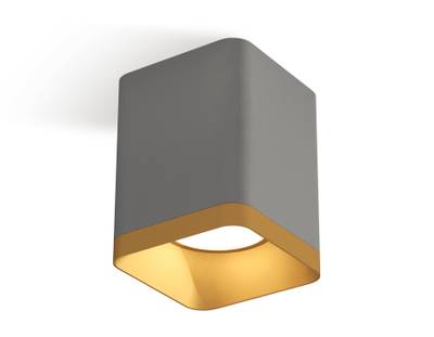 Комплект накладного светильника XS7814004 SGR/SGD серый песок/золото песок MR16 GU5.3 (C7814, N7704)