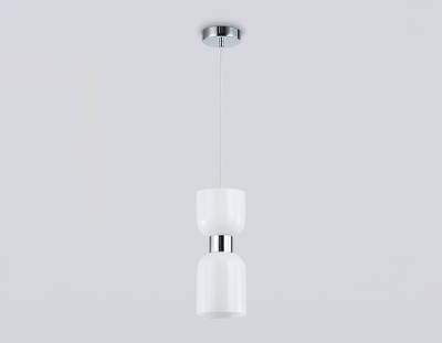 Светильник подвесной LH56081 СH/FR хром/белый матовый E14 max 60W D120*1500