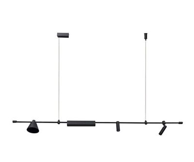 07616-150L,19 Подвес Ристо черный w150*12 h160 Led 20W (4000K)