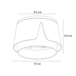 Потолочный светильник Arte Lamp AMAKS A8028PL-1BK, 1хGX53