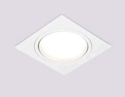 Светильник встраиваемый поворотный точечный TN51915 WH белый GX53 max 12W 115*115*23